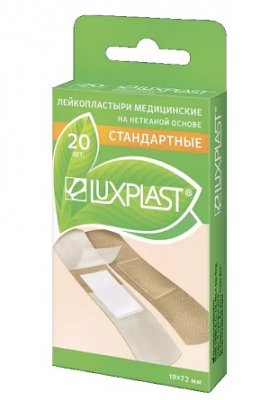 Купить luxplast (люкспласт) пластырь нетканевая основа телесный 19 х 72мм, 20 шт в Ваде