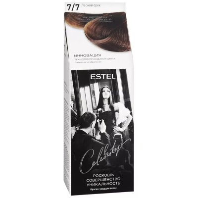 Купить estel (эстель) краска-уход для волос celebrity тон 7/7 лесной орех в Ваде