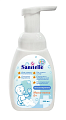 Купить sanitelle (санитель) мыло-пенка детское с экстрактом корня мыльнянки 0+, 250 мл в Ваде