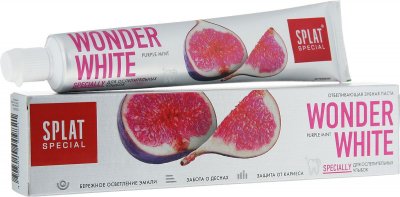 Купить сплат (splat) зубная паста специал wonder white отбеливающая мятный вкус, 75мл в Ваде