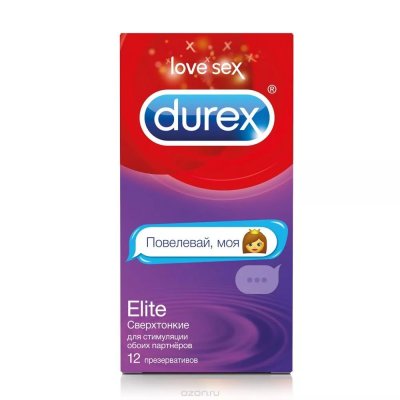 Купить durex (дюрекс) презервативы elite emoji, 12 шт в Ваде