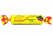 Купить аскорбиновая кислота с сахаром, таблетки со вкусом малины, 10 шт бад в Ваде