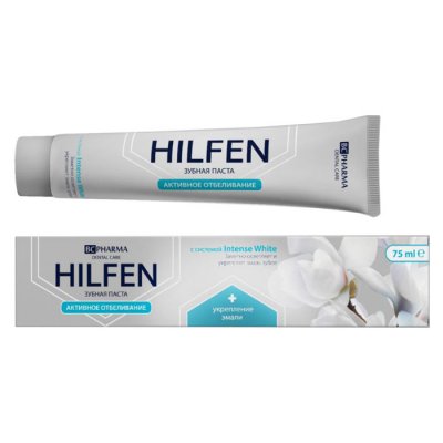 Купить хилфен (hilfen) bc pharma зубная паста активное отбеливание, 75мл в Ваде