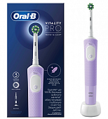 Купить oral-b (орал-би) электрическая зубная щетка vitality pro d103.413.3 тип 3708 с зарядным устройством, тип 3757, сиреневый в Ваде