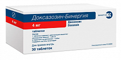 Купить доксазозин-бинергия, таблетки 4мг, 30 шт в Ваде