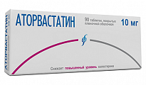 Купить аторвастатин, таблетки, покрытые пленочной оболочкой 10мг, 90 шт в Ваде