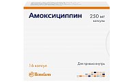 Купить амоксициллин, капсулы 250мг, 16 шт в Ваде
