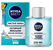 Купить nivea (нивея) для мужчин лосьон против бритья чистая кожа, 100мл в Ваде