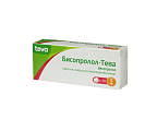 Купить бисопролол-тева, таблетки, покрытые пленочной оболочкой 5мг, 30 шт в Ваде