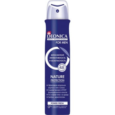 Купить deonica (деоника) дезодорант-спрей nature protection для мужчин 200 мл в Ваде