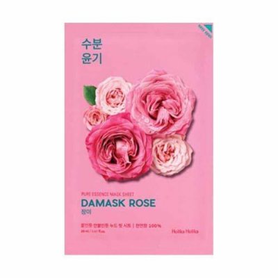 Купить holika holika (холика холика) тканевая маска для лица увлажняющая дамасская роза pure essence, 20мл в Ваде