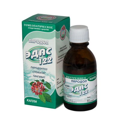 Купить эдас-122 пародол (пародонтоз), капли для приема внутрь гомеопатические, 25мл в Ваде