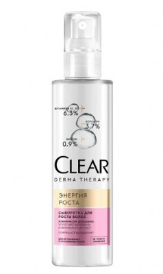 Купить clear derma therapy (клеар), сыворотка для волос энергия роста, флакон 190 мл в Ваде
