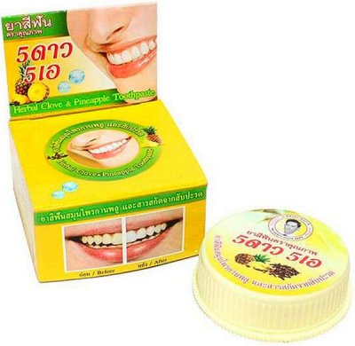 Купить 5 star cosmetic (5 стар косметик) зубная паста травяная с экстром ананаса, 25г в Ваде