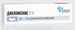 Купить диклофенак, гель для наружного применения 5%, 30г в Ваде