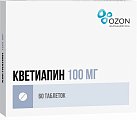 Купить кветиапин, таблетки, покрытые пленочной оболочкой 100мг, 60 шт в Ваде