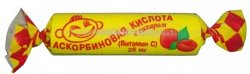 Купить аскорбиновая кислота с сахаром, таблетки со вкусом персика, 10 шт бад в Ваде