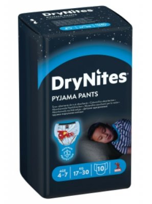 Купить huggies drynites (драйнайтс) трусики одноразовые ночные для мальчиков 4-7 лет, 10 шт в Ваде