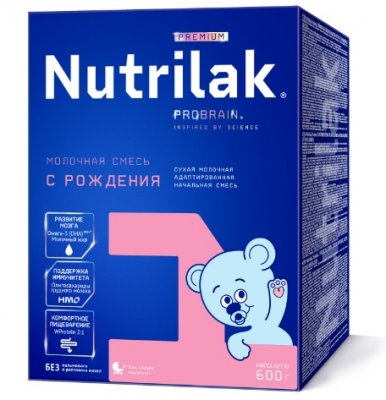 Купить нутрилак премиум 1 (nutrilak premium 1) молочная смесь с рождения, 600г в Ваде