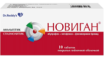 Купить новиган, таблетки покрытые пленочной оболочкой 400мг, 10шт в Ваде