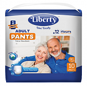 Купить liberty premium pants (либерти премиум пантс) подгузники-трусики для взрослых одноразовые xl 10шт в Ваде