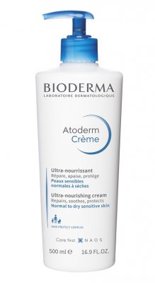 Купить bioderma atoderm (биодерма атодерм) крем для лица и тела с помпой 500мл в Ваде