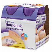 Купить nutridrink (нутридринк) компакт протеин со вкусом персика и манго 125мл, 4 шт в Ваде