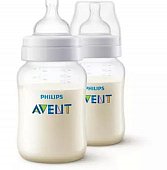 Купить avent (авент) бутылочка для кормления anti-colic 1 месяц+ 260 мл 2 шт scf103/02 в Ваде