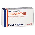 Купить лозаргид, таблетки покрытые пленочной оболочкой 25мг+100мг, 30 шт в Ваде