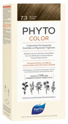 Купить фитосолба фитоколор (phytosolba phyto color) краска для волос оттенок 7,3 золотой блонд в Ваде
