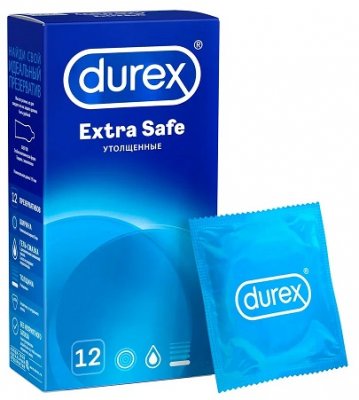 Купить durex (дюрекс) презервативы extra safe 12шт в Ваде