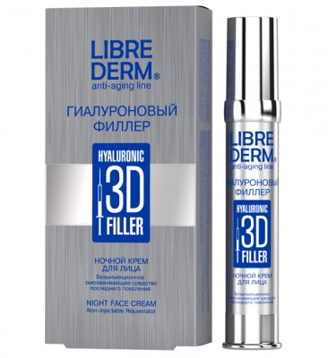 Купить librederm (либридерм) гиалуроновый 3д филлер крем ночной для лица, 30мл в Ваде