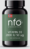 Купить norwegian fish oil (норвегиан фиш оил) витамин д3 2000ме, капсулы 100шт бад в Ваде