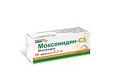 Купить моксонидин-сз, таблетки, покрытые пленочной оболочкой 0,3мг, 28 шт в Ваде