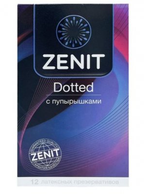 Купить zenit (зенит) презервативы латексные с точками dotted 12шт в Ваде