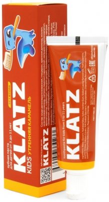 Купить klatz (клатц) зубная паста для детей 5-11лет карамель без фтора, 40мл в Ваде
