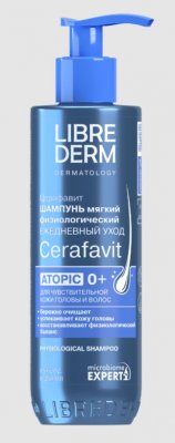 Купить librederm cerafavit (либридерм церафавит) шампунь мягкий физиологический с церамидами и пребиотиком 250 мл в Ваде