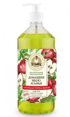 Купить бабушка агафья мыло антибактериальное мятно-яблочное, 1000мл в Ваде