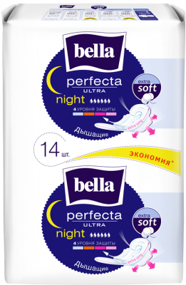 Купить bella (белла) прокладки perfecta ultra night extra soft 14 шт в Ваде