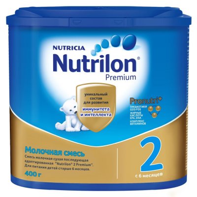 Купить nutrilon premium 2 (нутрилон) сухая смесь детская с 6 месяцев, 400г в Ваде