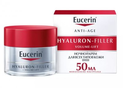 Купить эуцерин (eucerin hyaluron-filler+volume-lift (эуцерин) крем для лица ночной 50 мл в Ваде