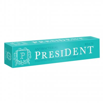 Купить президент (president) зубная паста антибактериальная, 50мл в Ваде