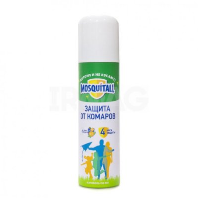 Купить mosquitall (москитолл) защита для взрослых аэрозоль от комаров 150 мл в Ваде