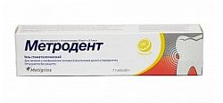 Купить метродент, гель стоматологический, лимон 10мг/г+0,5мг/г, туба 20г в Ваде