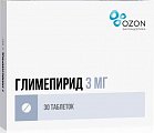 Купить глимепирид, таблетки 3мг, 30 шт в Ваде