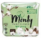 Купить monty (монти) прокладки ежедневный без ароматизаторов,20 шт в Ваде