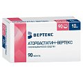 Купить аторвастатин-вертекс, таблетки покрытые пленочной оболочкой 40 мг, 90 шт в Ваде