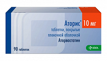 Купить аторис, таблетки, покрытые пленочной оболочкой 10мг, 90 шт в Ваде