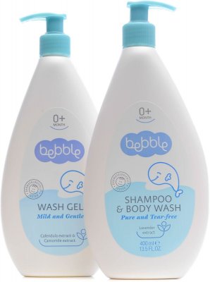 Купить bebble (бэббл) набор: шампунь для волос и тела 400мл+ гелья для мытья 400мл в Ваде