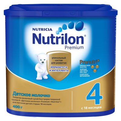 Купить nutrilon junior premium 4 (нутрилон) сухая смесь детская с 18 месяцев, 400г в Ваде